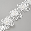 1 Yard 3D 6-Petal Flower Organza Lace Trim Ribbon OCOR-WH20001-28A-1