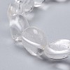 Natural Quartz Crystal Stretch Beaded Bracelets BJEW-K213-C01-3