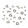 16Pcs 4 Styles 304 Stainless Steel Stud Earring Findings STAS-FS0001-85P-2