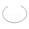 Brass Textured Open Cuff Bangle Making KK-U020-21B-P-1
