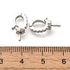 Rack Plating Brass Micro Pave Cubic Zirconia Peg Bails KK-H508-07P-3