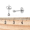 304 Stainless Steel Stud Earrings for Women EJEW-E603-06B-P-2