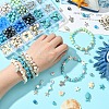 DIY Ocean Theme Synthetic Turquoise & Glass Beads Jewelry Making Finding Kits DIY-YW0010-95-4