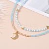 Star & Moon Pendant Necklaces Set for Teen Girl Women NJEW-JN03738-04-2