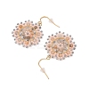 Ion Plating(IP) 316 Stainless Steel Dangle Earrings STAS-U017-05G-03-2