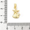 Rack Plating Leaf Brass Pendants KK-S407-08G-3