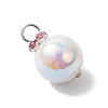 Imitation Pearl Acrylic Pendants PALLOY-JF04349-5