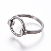 Tarnish Resistant 304 Stainless Steel Finger Rings RJEW-E158-08P-2