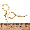 Brass Stick Hoop Earrings EJEW-A143-07G-5