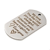 Non-Tarnish Valentine's Day 201 Stainless Steel Pendants STAS-L079-02P-08-2