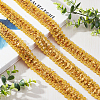 Sparkle Style Purl Polyester Ribbons OCOR-WH0074-38-4