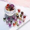 Two Tone Transparent Spray Painted Acrylic Beads ACRP-T005-10mm-26-M-1