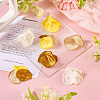 20Pcs 5 Style Silk Artificial Rose Flower Pendant PALLOY-TA00175-6