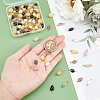 100Pcs 5 Style Natural Stone Connector Charms G-PH0001-83-6