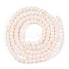 Opaque Solid Color Electroplate Glass Beads Strands X-EGLA-A039-P2mm-L06-3