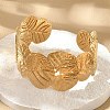 304 Stainless Steel Cuff Bangles for Women BJEW-B120-02G-01-2