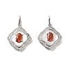 Brass Micro Pave Cubic Zirconia Pendants KK-P260-20P-1