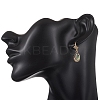 Brass Micro Pave Clear Cubic Zirconia Dangle Earrings EJEW-JE06947-4