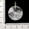 Natural Quartz Crystal Faceted Pendants G-A287-02G-01-4