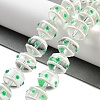 Glass with Enamel Beads Strands GLAA-M047-01H-1