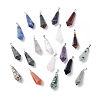 Natural & Synthetic Mixed Stone Pointed Pendants G-I314-02P-1