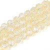 Transparent Crackle Glass Beads Strands GLAA-N053-10mm-10-1