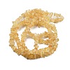Natural Citrine Beads Strands G-O049-B-29A-5