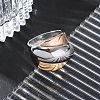 304 Stainless Steel Wide Finger Ring for Unisex RJEW-Z076-03P-04-2