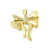 Brass Micro Pave Cubic Zirconia Pendants KK-E111-16G-1