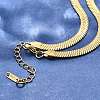 Ion Plating(IP) 304 Stainless Steel Herringbone Chain Necklace for Men Women LS-NJEW-E076-03E-G-1