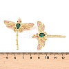 Autumn Theme Brass Micro Pave Cubic Zirconia Pendants ZIRC-L100-005G-3