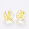 Transparent Acrylic Beads TACR-S154-19A-81-2
