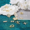 18Pcs 9 Style Alloy Crystal Rhinestone Pendants FIND-SW0001-30-6