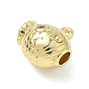 Brass Micro Pave Clear Cubic Zirconia Pendants KK-I476-04G-2