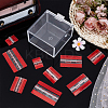 10Pcs 4 Styles Acrylic & Stainless Steel Self Adhesive Hinge FIND-BC0014-38-4