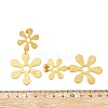 304 Stainless Steel Dangle Stud Earrings for Women EJEW-K268-12D-G-5