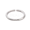 Clear Cubic Zirconia Open Cuff Ring RJEW-H127-06P-2