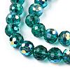Transparent Electroplate Glass Beads Strands EGLA-TAC0006-05C-3