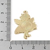 Golden Plated Alloy Eanaml Pendants PALLOY-S184-04G-C-3