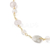 Handmade Natural Morganite Beaded Chains Earring & Necklaces Sets SJEW-JS01342-01-5