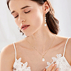 90Pcs 3 Style ABS Imitation Pearl & Brass Pendants KY-PH0001-22-3