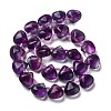 Natural Purple Fluorite Beads Strands G-NH0032-A02-02-3