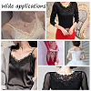 4Pcs 4 Style Milk Silk Embroidered Floral Lace Collar DIY-GF0005-39A-5