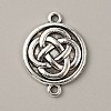 Tibetan Style Alloy Knot Connector Charms FIND-CJC0007-41C-1