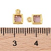 Rack Plating Brass Glass Pendants KK-S385-02G-08-3