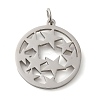Non-Tarnish 304 Stainless Steel Pendants STAS-C086-05L-P-1