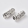 Tibetan Style Alloy Tube Beads LS-PALLOY-WH0067-12AS-2