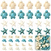 8 Styles Ocean Theme Synthetic Turquoise Beads TURQ-YW0001-02-1