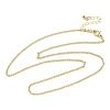 1.5MM Brass Rolo Chain Necklaces LS-NJEW-P339-06G-4