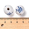 Natural Wood European Beads WOOD-S059-01H-3